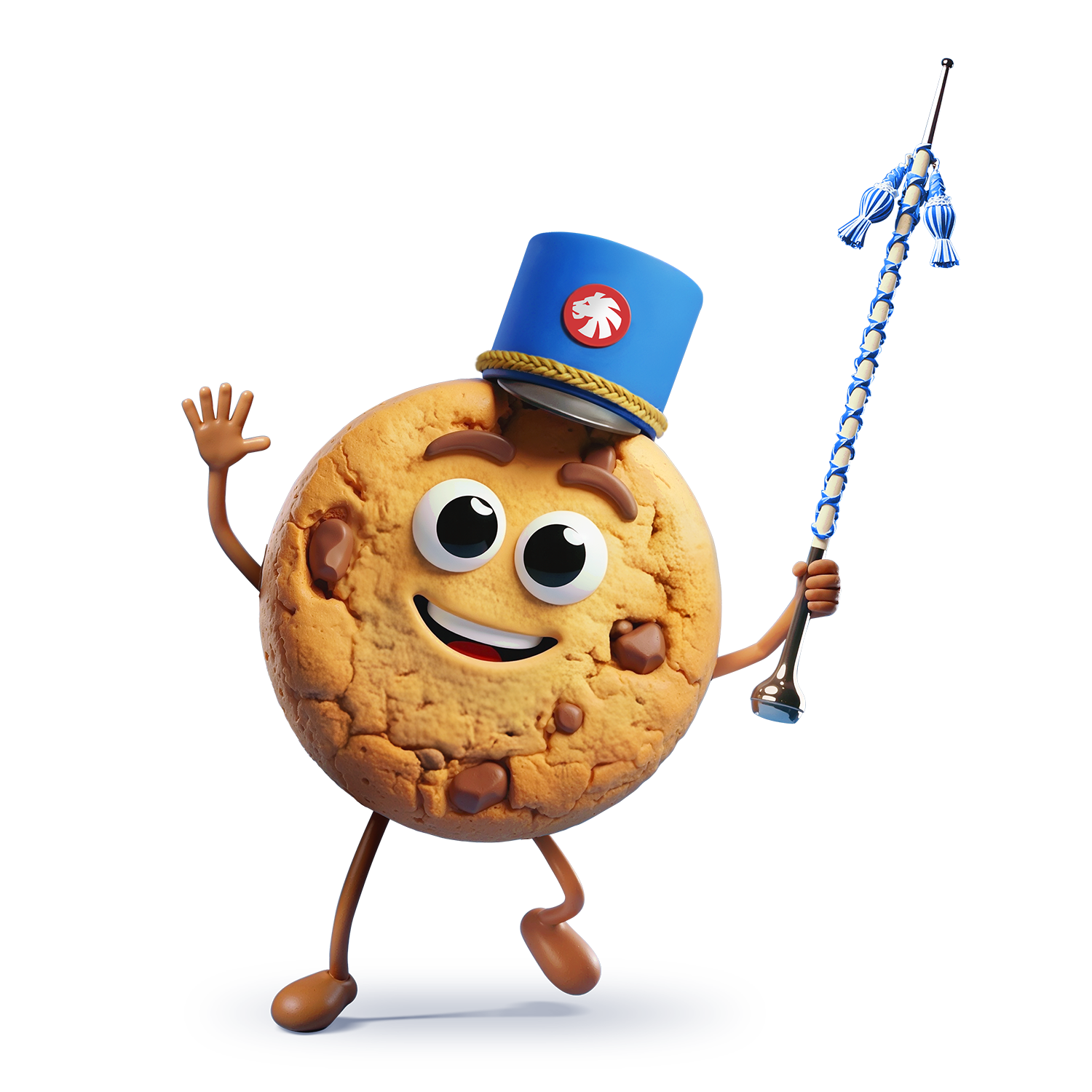 Dekoratives Bild linke Hand mit Tambourstab