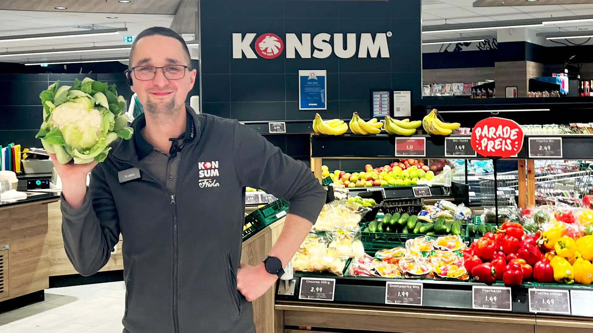 Liefer Partnerschaft im Supermarkt, KONSUM DRESDEN EDEKA