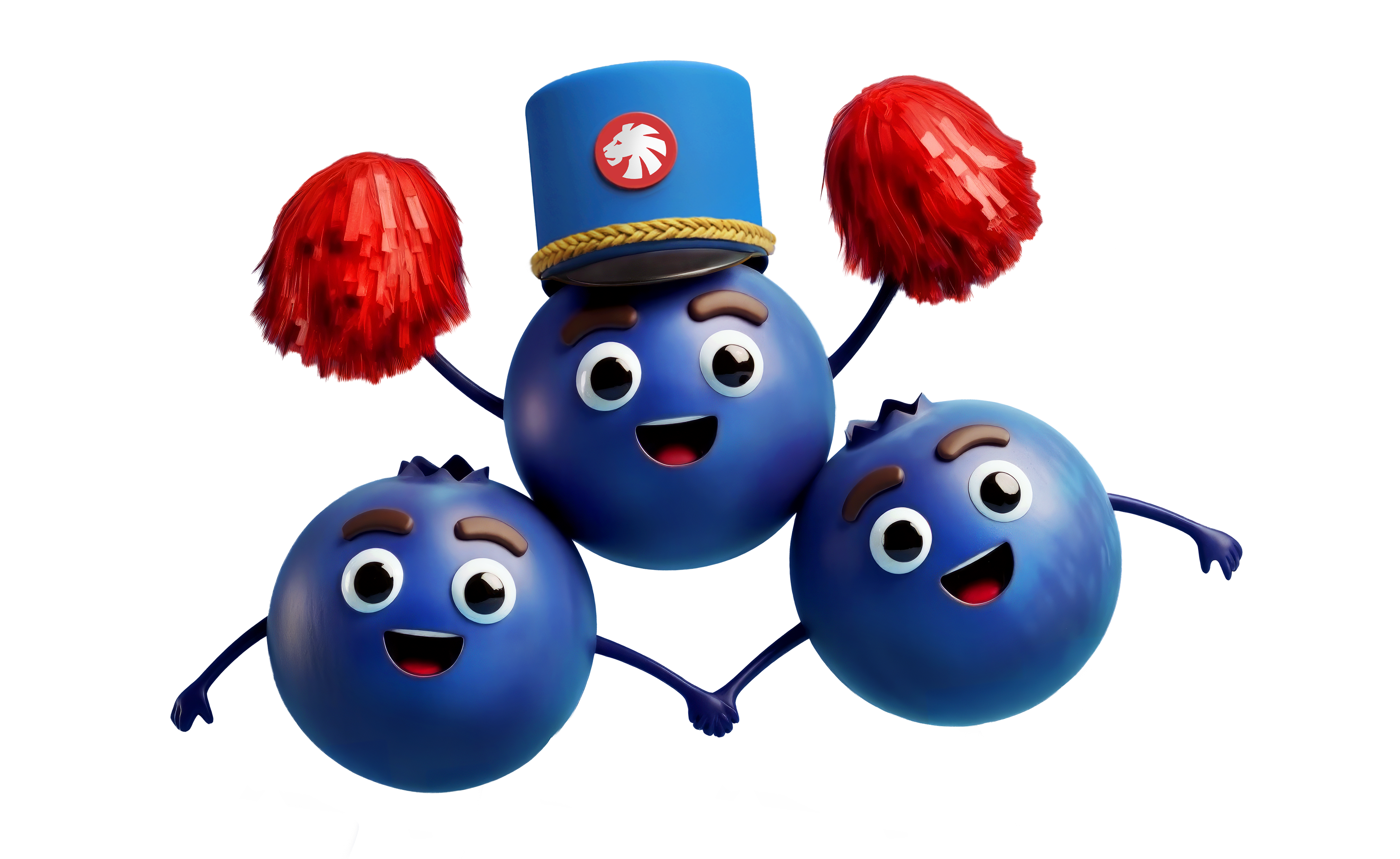 Dekorative Blaubeeren-Illustration